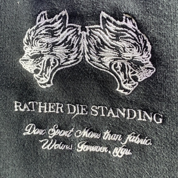 SHE Darc sport wolves body building club sweatpants black size medium - Picture 3 of 12